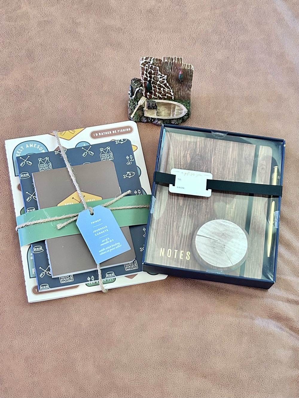 Dad Gift Set Fishing Stationary NoteBook Journal Decor Fringe CBE Paperie